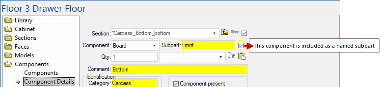 Click to view Machining i.e. Part = Part Name plus Subpart